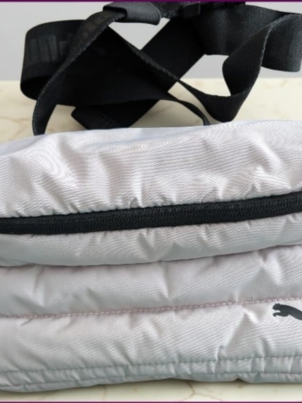 PUMA Light Lilac Quilted Crossbody Bag - Picture 2 of 5